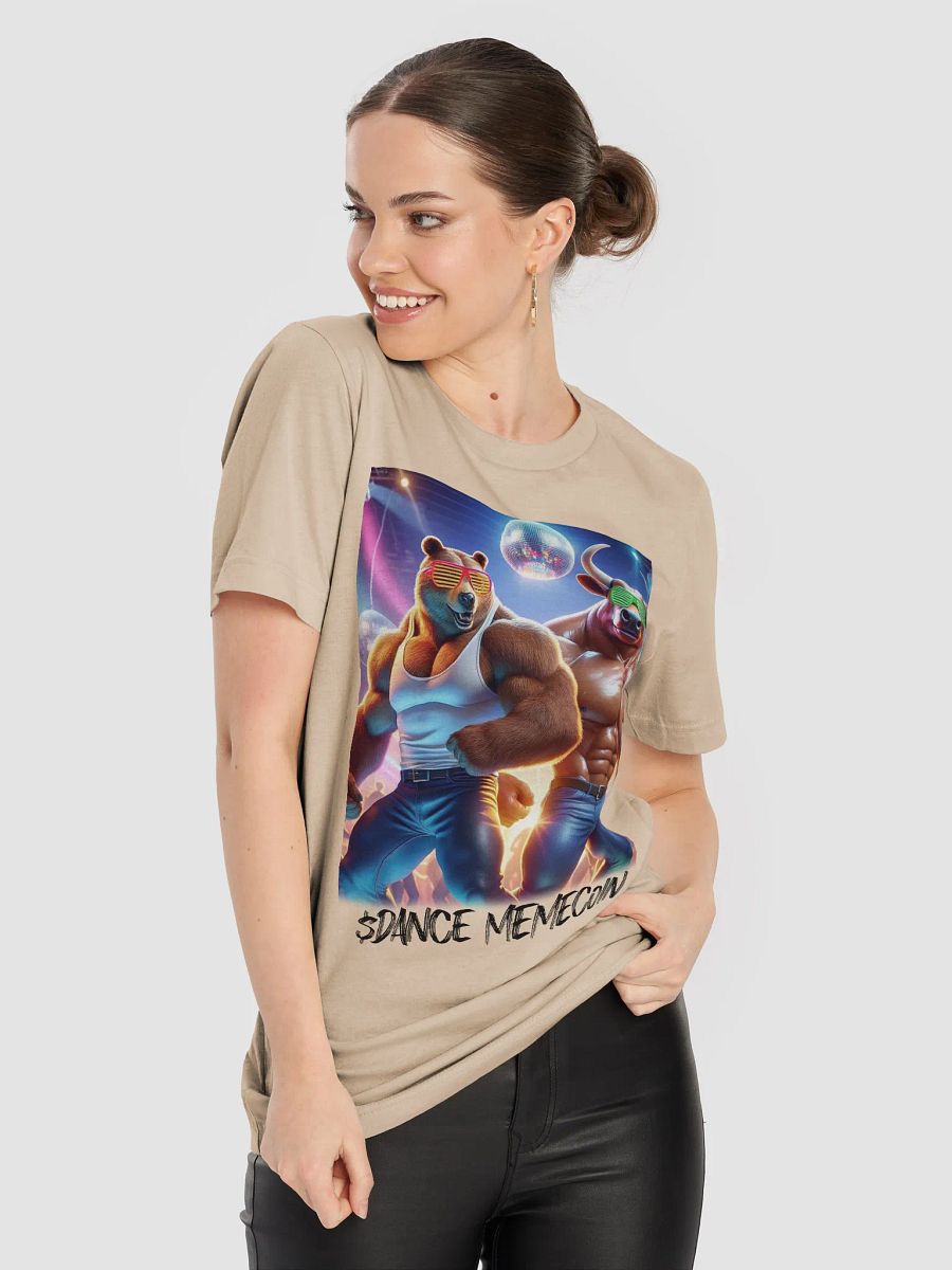 BULL BEAR BROS - DANCE MEMECOIN - PREMIUM TEE - TAN product image (3)