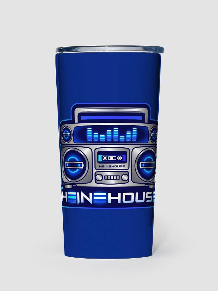 Stainless Steel Adult Sippy Cup - Blue with Boombox product image (1)
