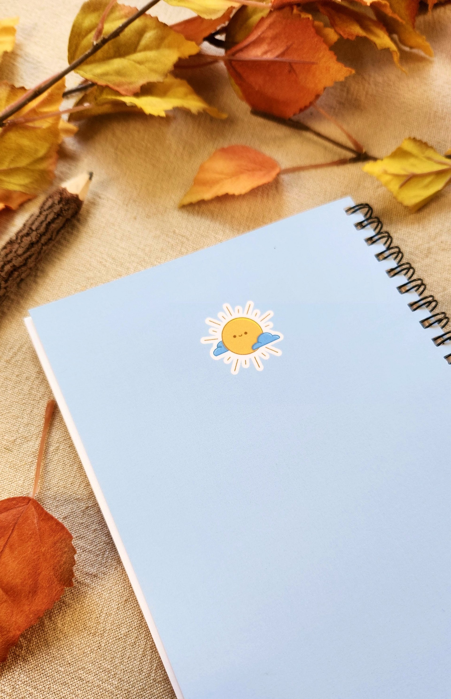 Autumn Daydreams Spiral Notebook/Journal (Blue) product image (6)