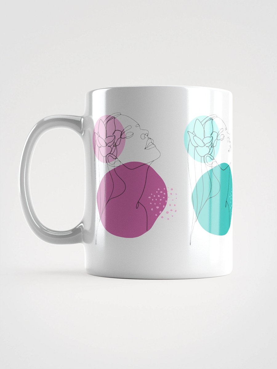 Mug Blanc Equilibre Femme Vibrant - Audace Emotionnelle - Idée Cadeau Raffiné product image (6)