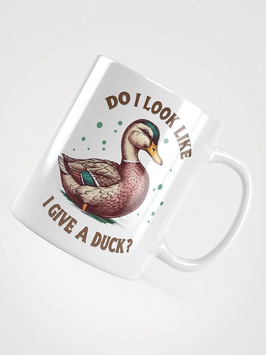 Duck Attitude White Glossy Mug product image (4)