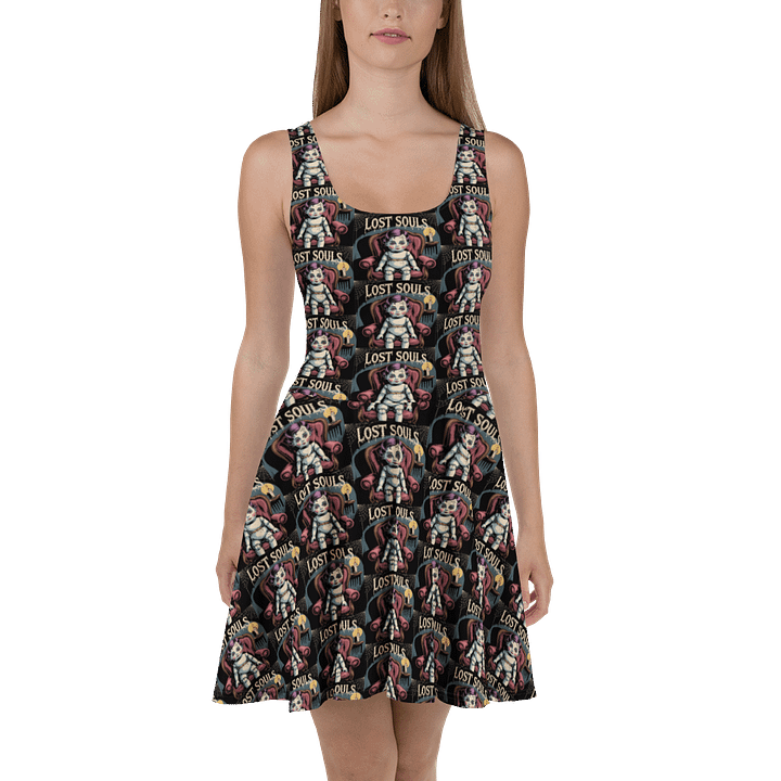 Midnight Veil Designs Lost Souls Gothic Skater Dress product image (2)