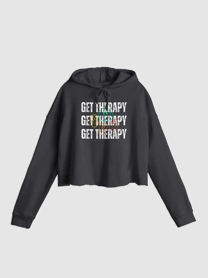 Get Therapy Smiley Faces - Cropped Hoodie product image (1)