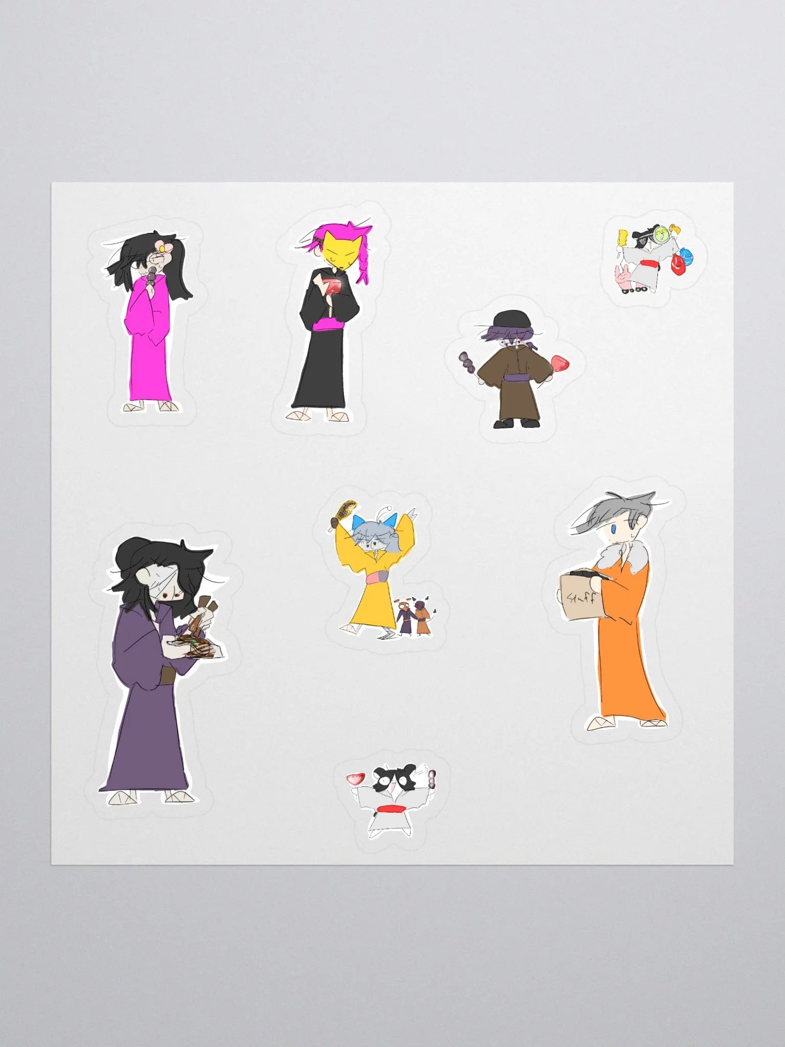 Moon Savers August + Hampan and Ray stickers product image (1)