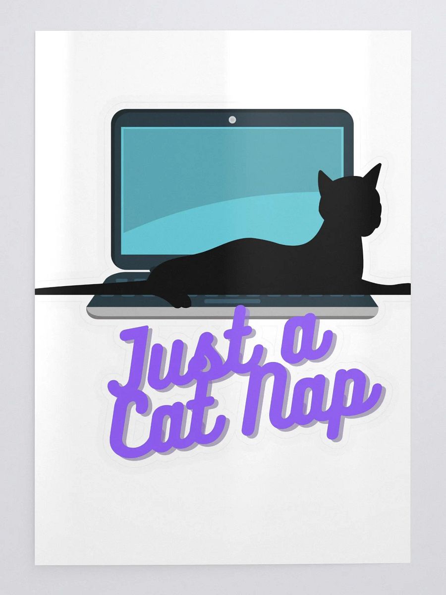 Just A Cat Nap (Kiss Cut Sticker Sheet with Background) product image (1)