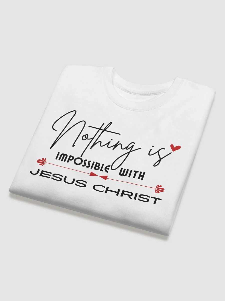 Nothing Is Impossible With Jesus Christ, Heritage Sweater product image (9)