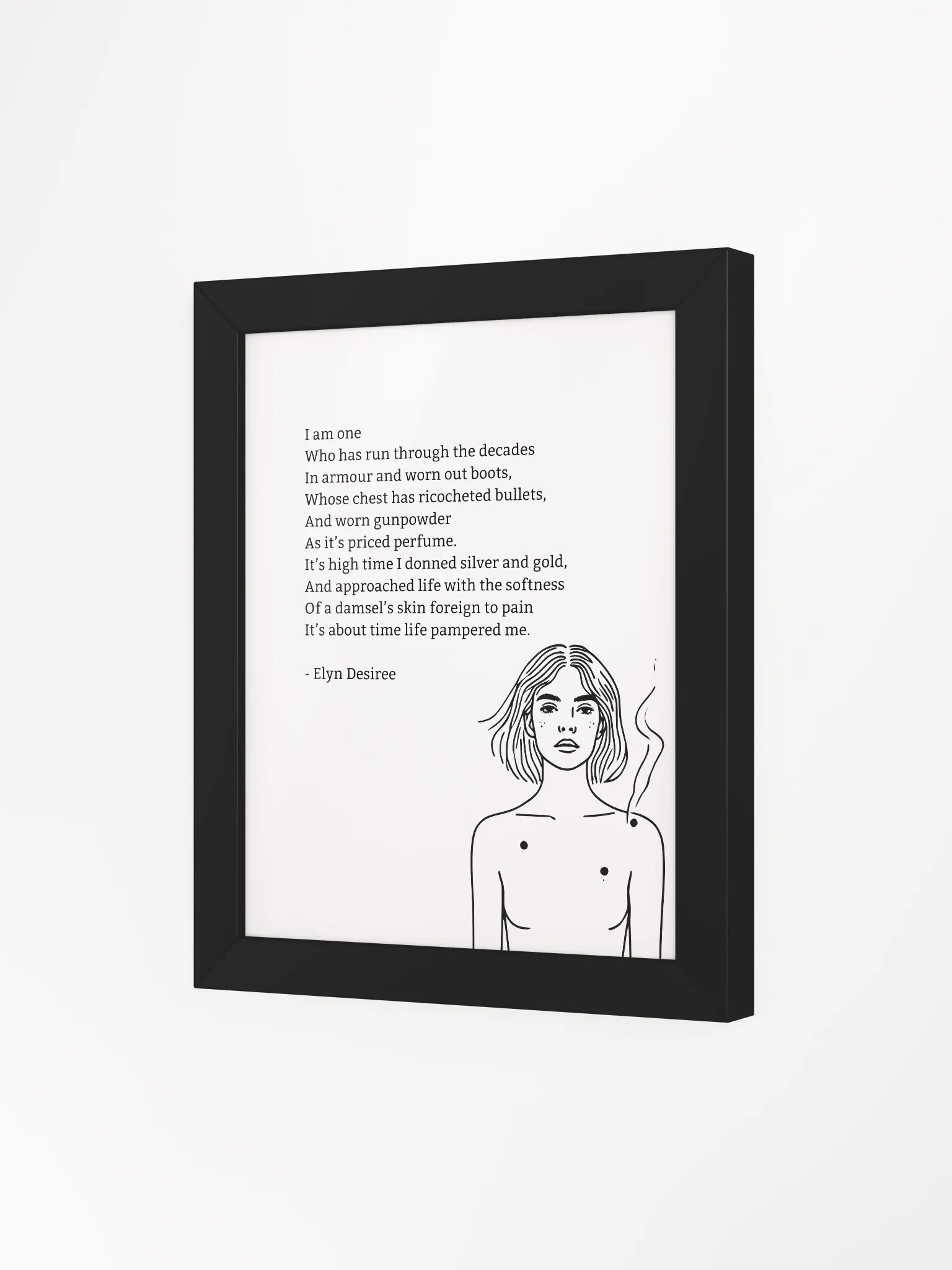 Gunpowder Poem Framed Matte Poster product image (4)