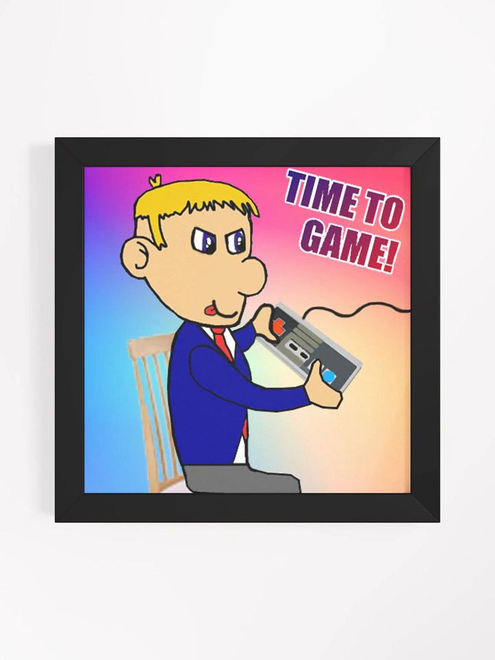 Square 'Time To Game' Framed Poster product image (9)