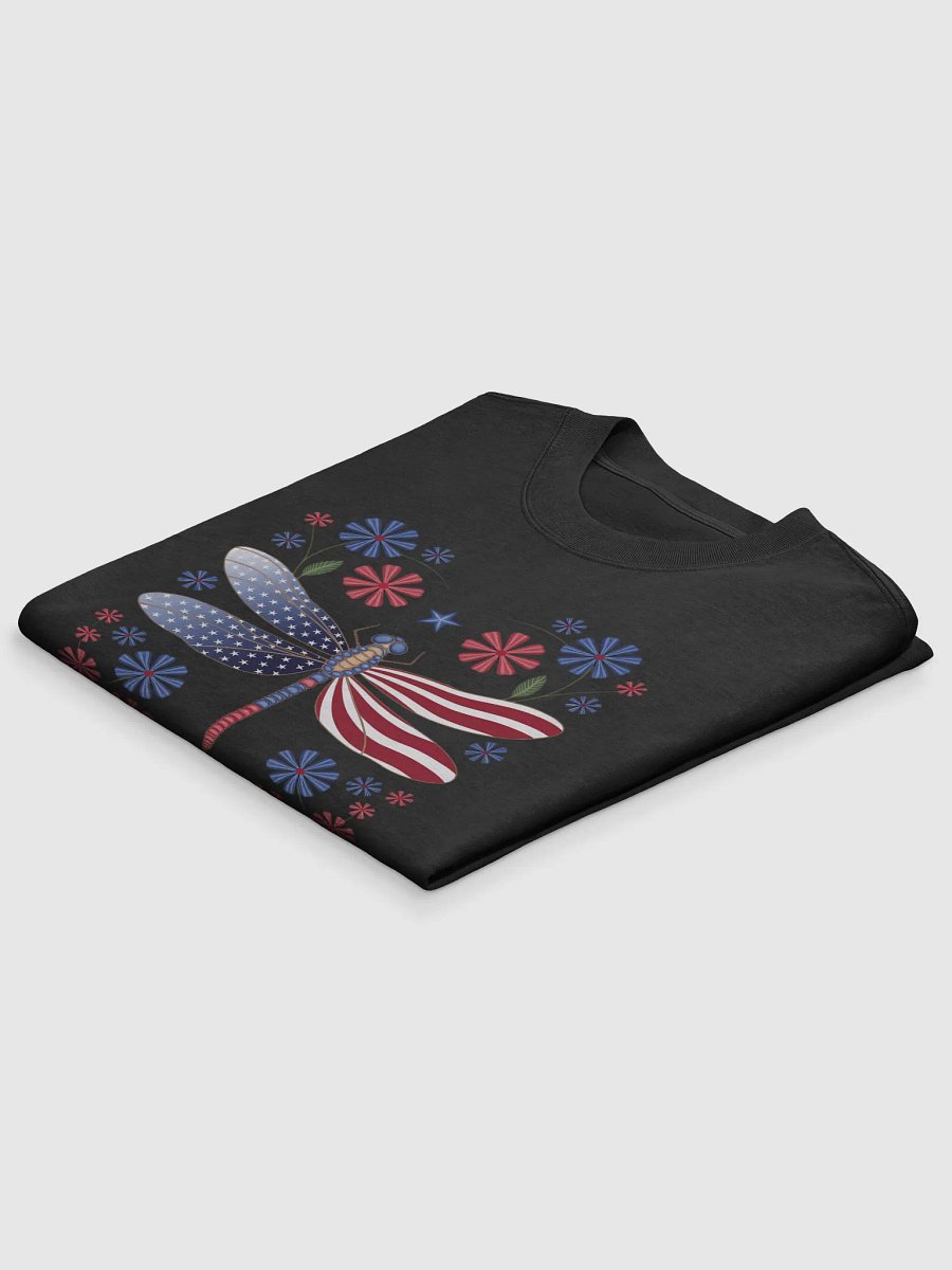 Party Like It’s 1776 T-Shirt - Patriotic Dragonfly American Flag Design product image (13)
