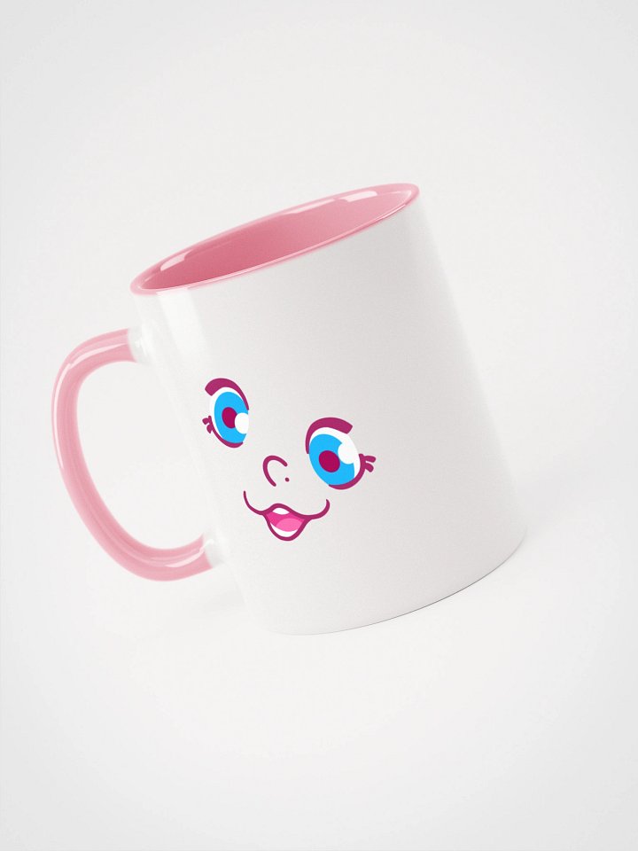 Drinkable Pink Ceramic Mug - Left Handed product image (1)