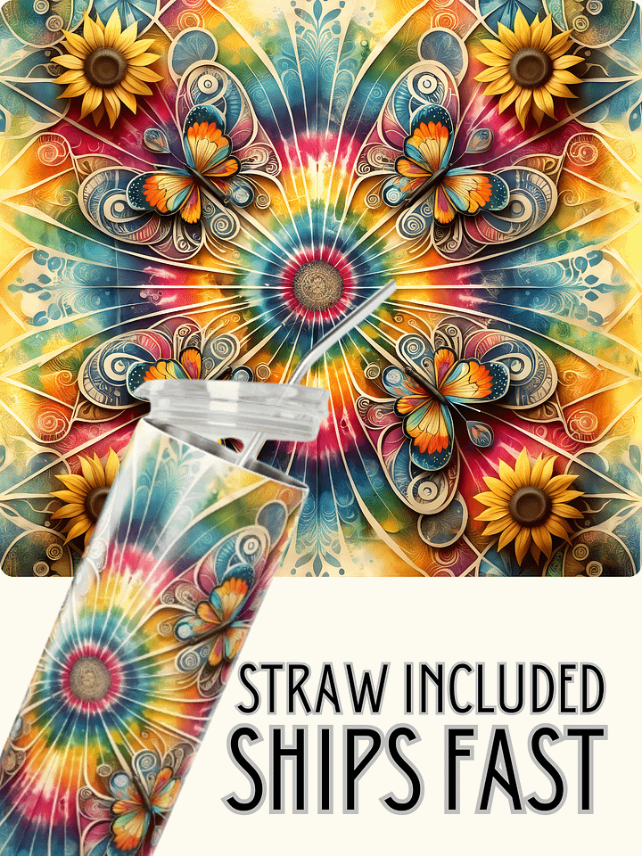 Butterfly Kaleidoscope Stainless Steel Tumbler product image (1)