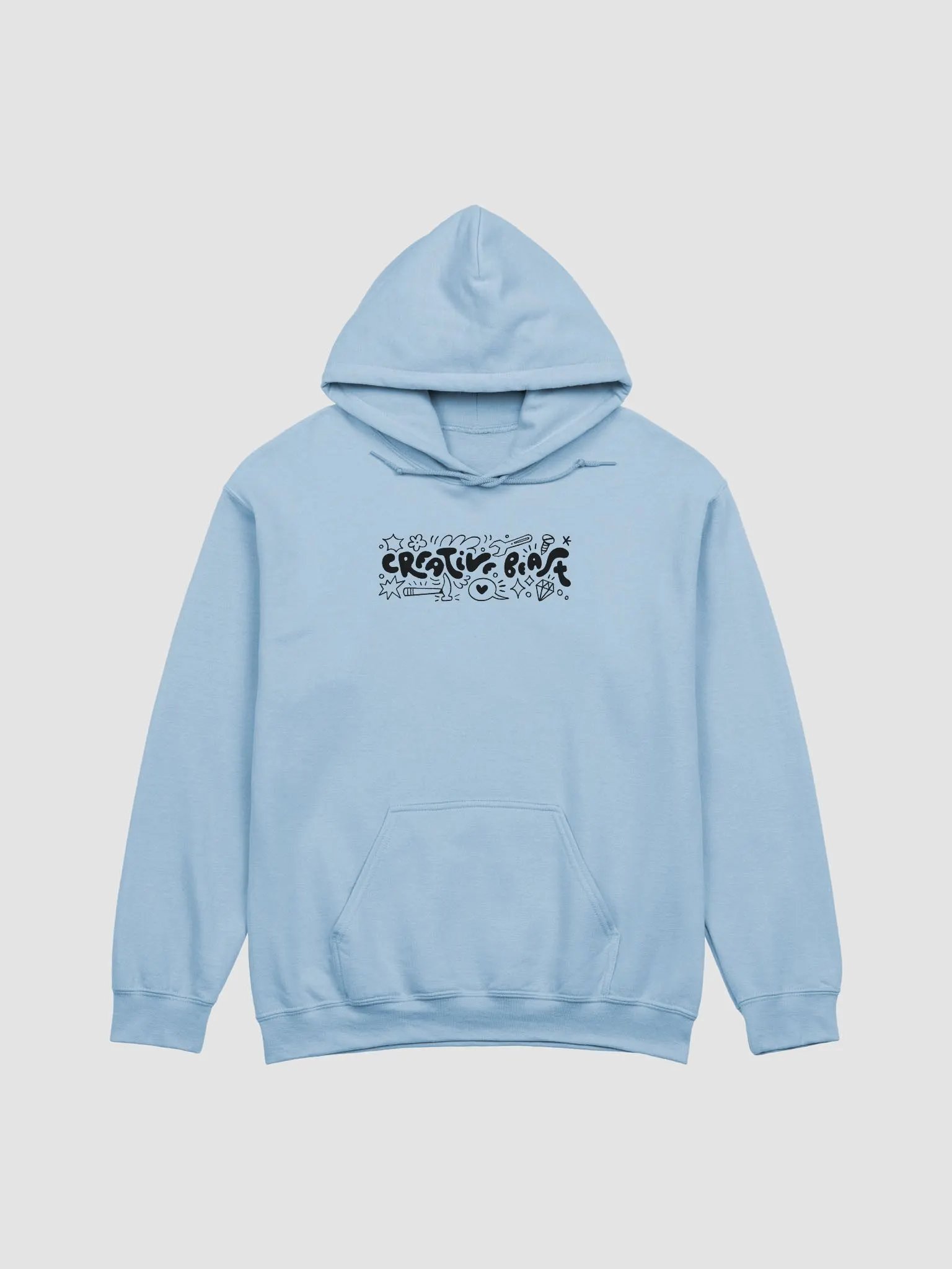 CREATIVE CHAOS HOODIE - Black txt product image (2)