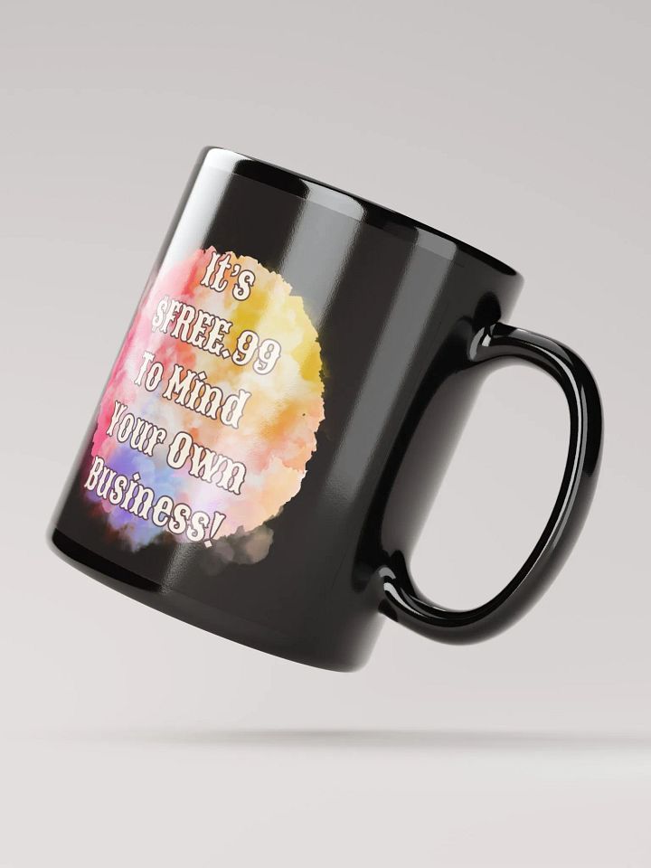 $FREE.99 Black Glossy Mug product image (2)