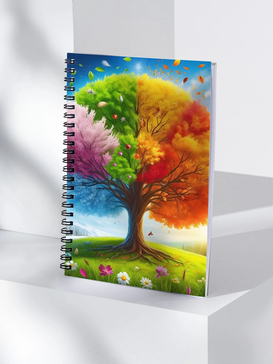 Seasonal Tree Spiral Doted Notebook product image (4)