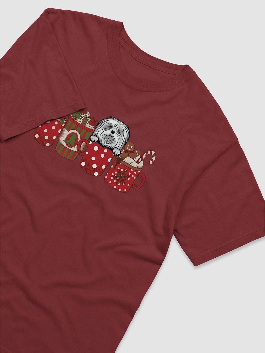 Cute Maltese(2) in a Christmas Cup T-Shirt | Funny Christmas Pup in a Cup product image (6)