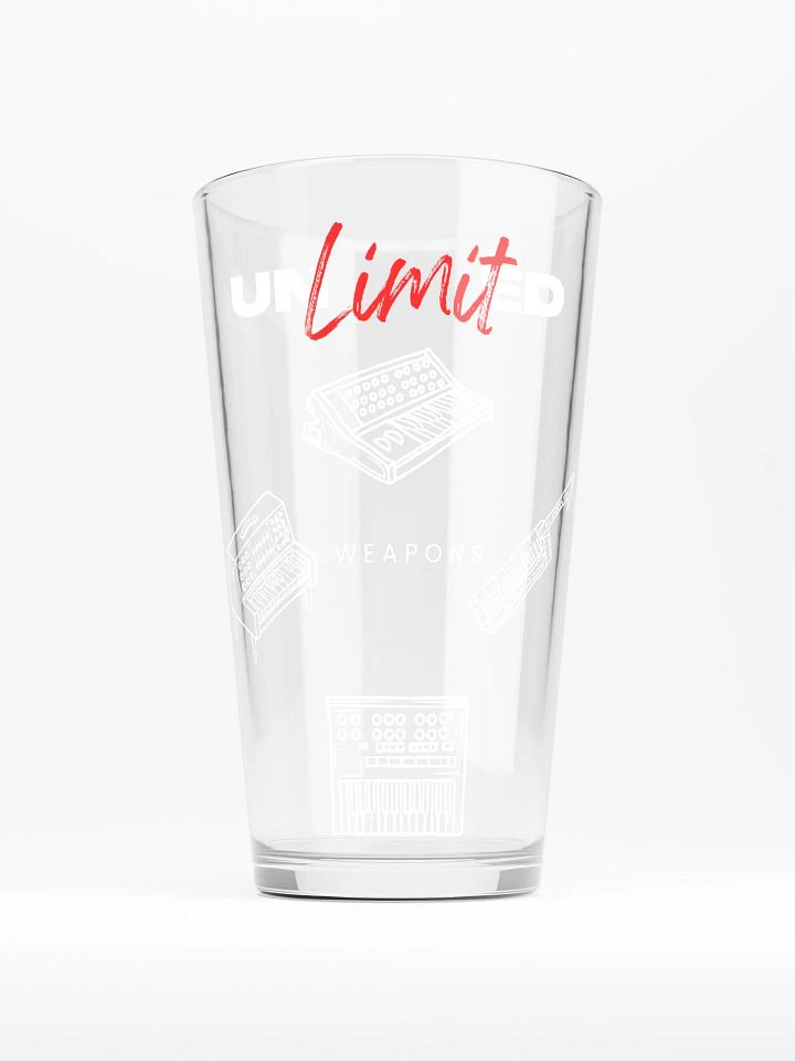 UNLIMITED WEAPONS PINT GLASS product image (1)