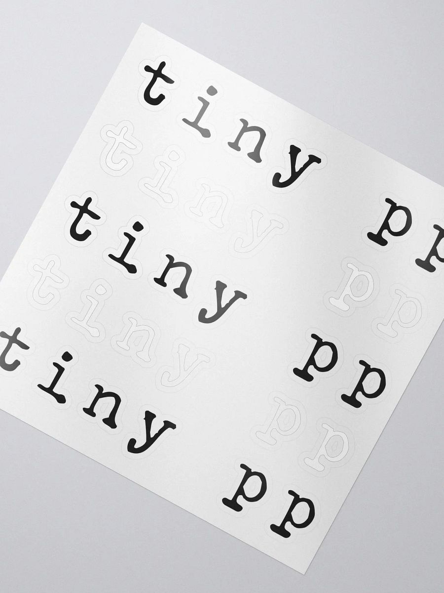 Tiny PP Kiss Cut Stickers product image (2)