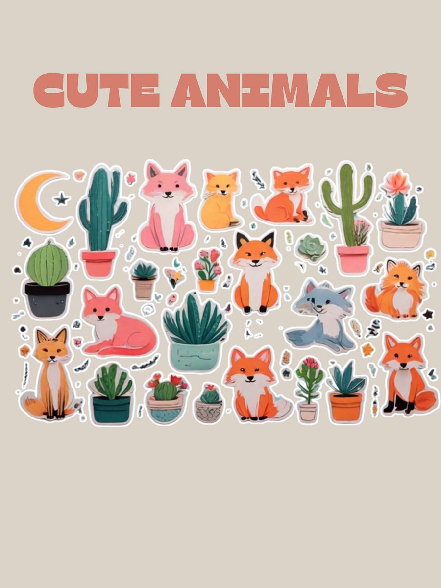 Cute Animals Sticker Sheet product image (5)