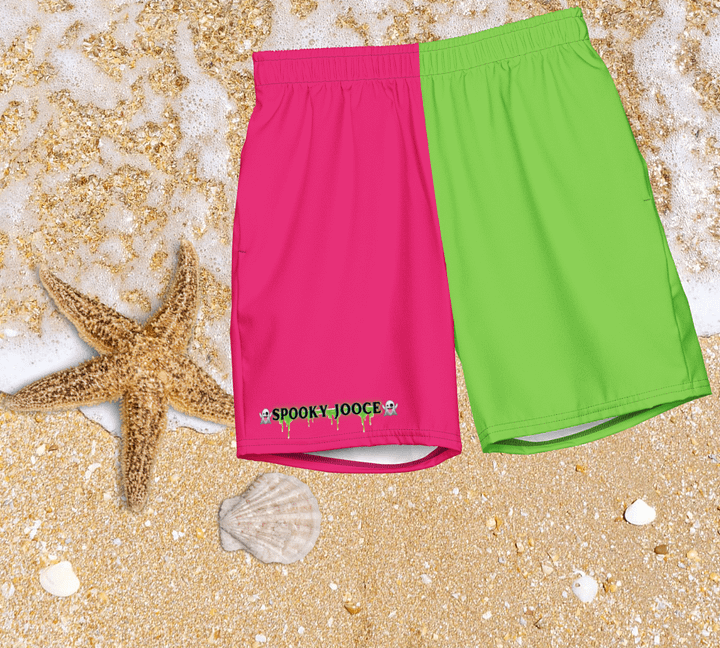 SPOOKY JOOCE Swim Trunkz - Hot Pink/Green product image (2)