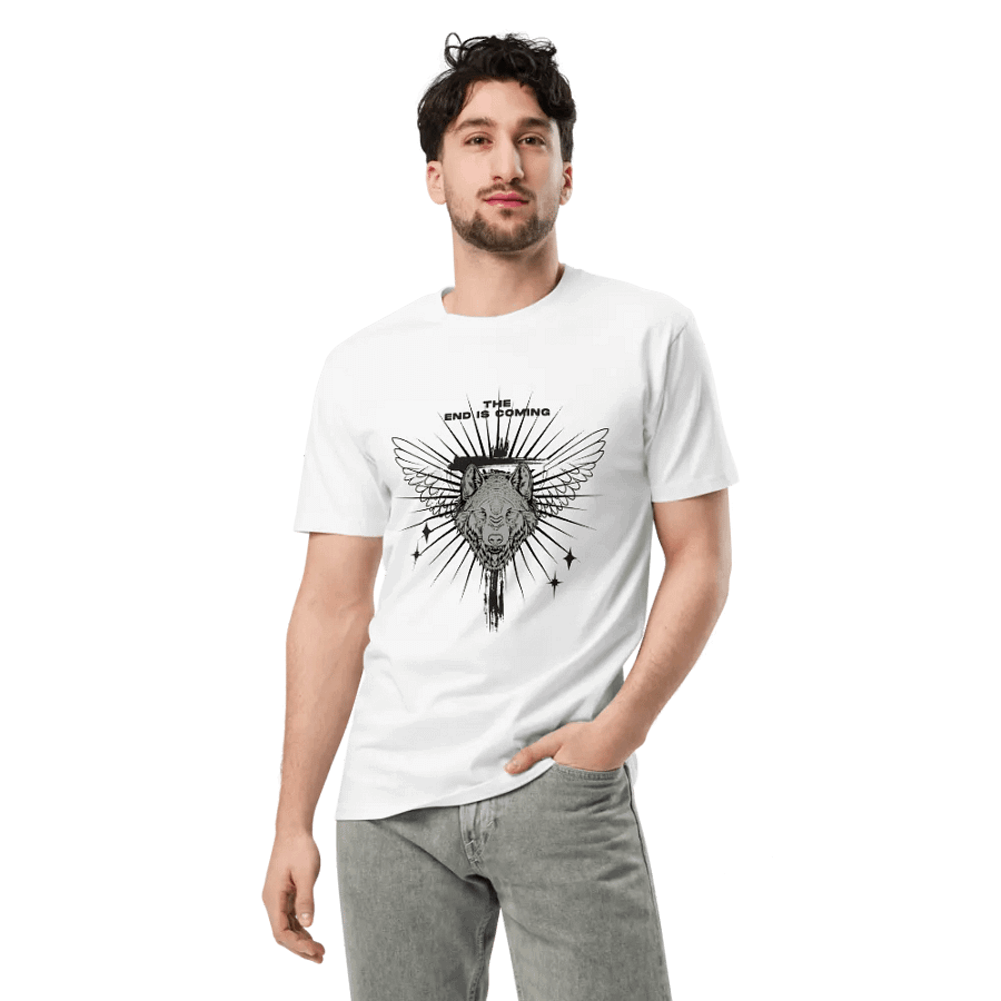 the white wolf t-shirt product image (3)