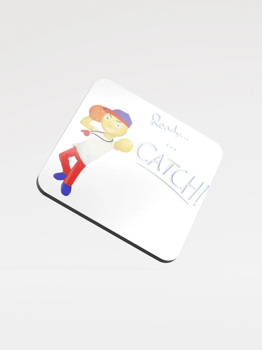 Ready... ... CATCH! Coach Dribble Cork Coaster product image (1)