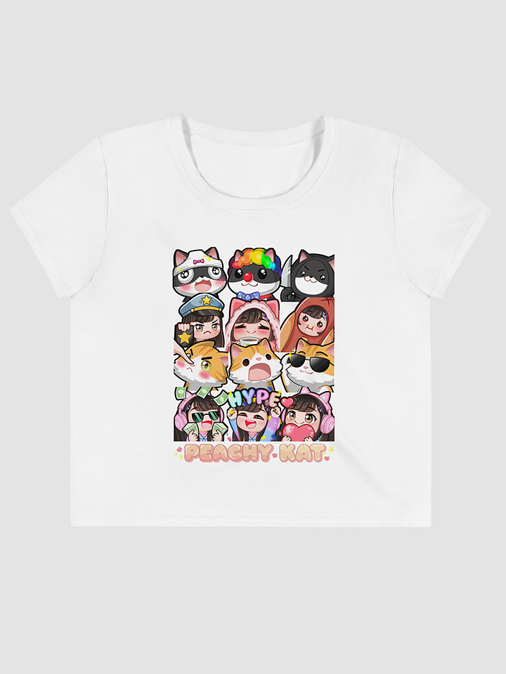 PeachyKat Emote Plus-size Crop Top product image (1)