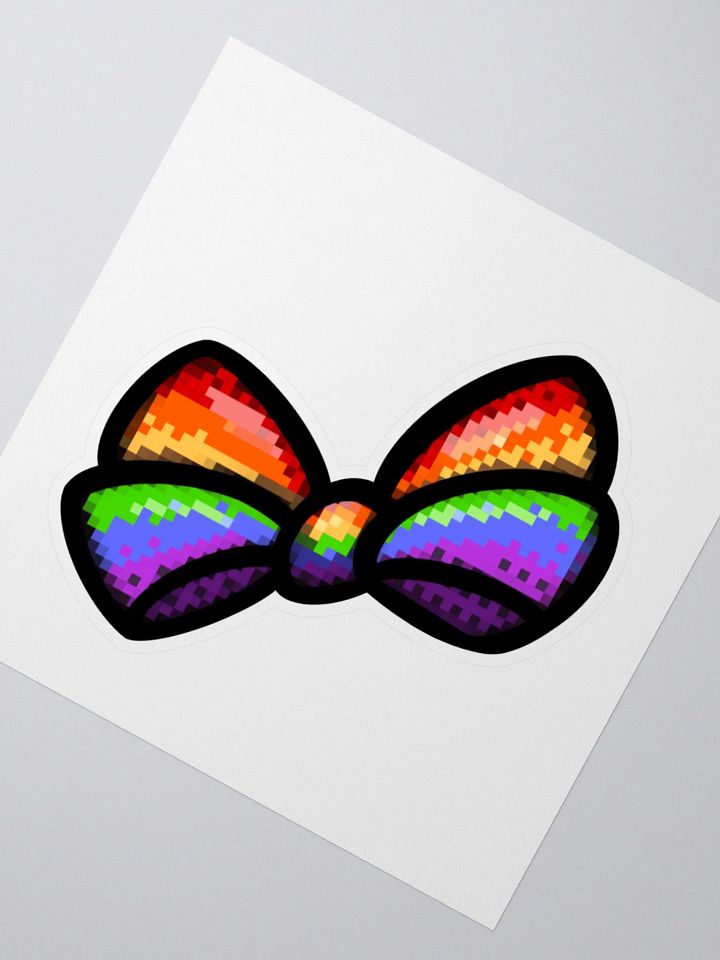 Pixel Pride Bow Sticker product image (5)