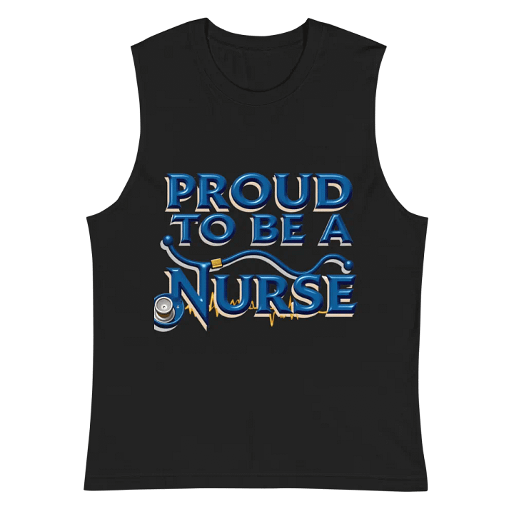 Stethoscope ECG Nurse Muscle Tank product image (3)