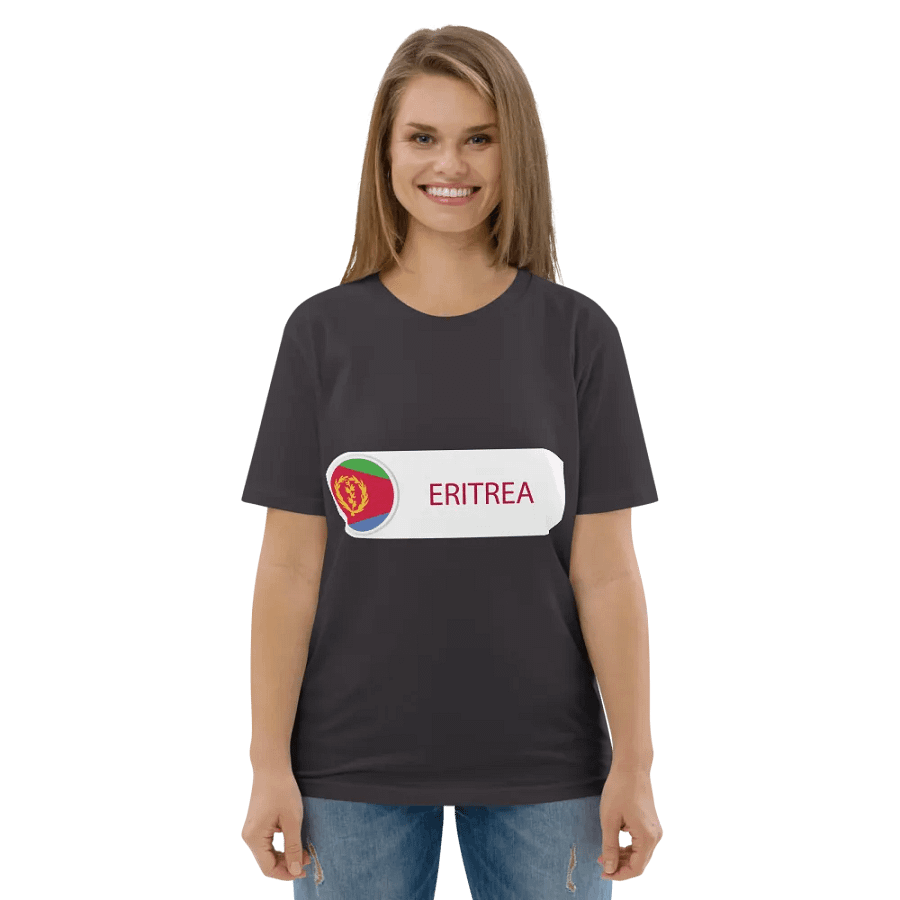 Eritrea Flag Emblem Organic Tee product image (139)