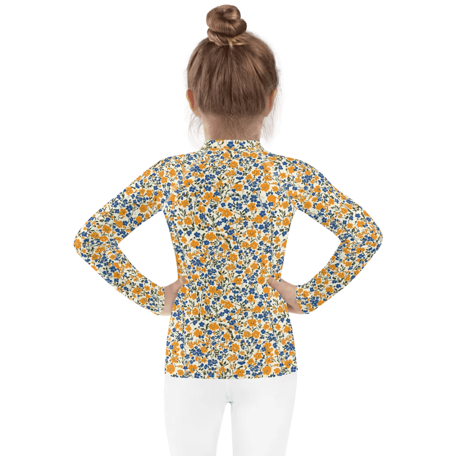 Yellow and Blue Floral Underlayer product image (2)