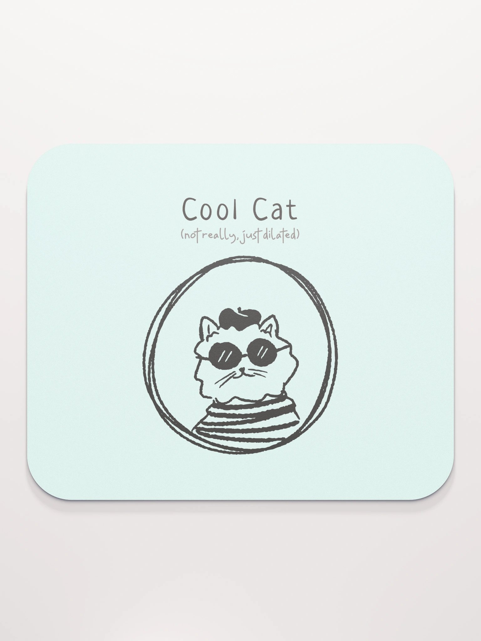 Dilated Cool Cat Mouse Pad product image (2)