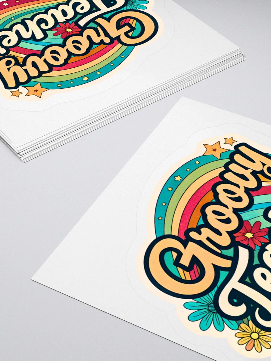 Retro Groove Kiss Cut Stickers product image (11)