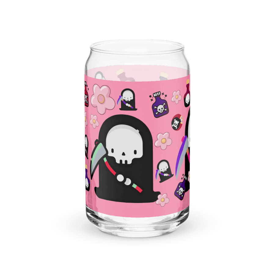 Pink Grim Reaper Glass Tumbler product image (12)