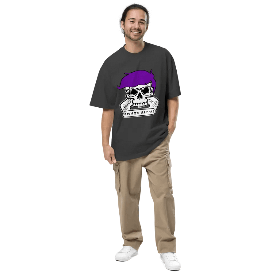 Enigma Nation AS Colour Premium Oversized Faded T-Shirt (PRINTED) product image (1)