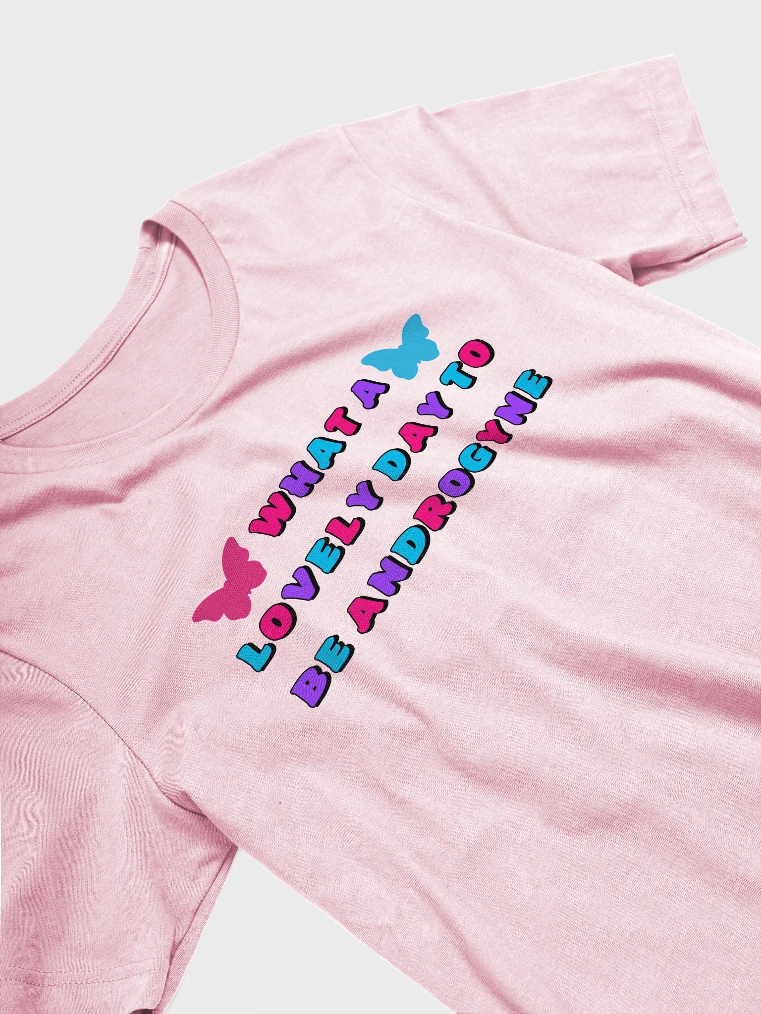 what a lovely day to be androgyne t-shirt product image (3)