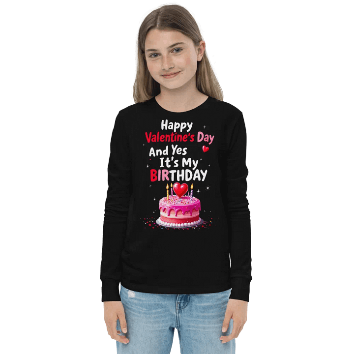 Happy Valentine's Day And Yes It's My Birthday Tee product image (7)