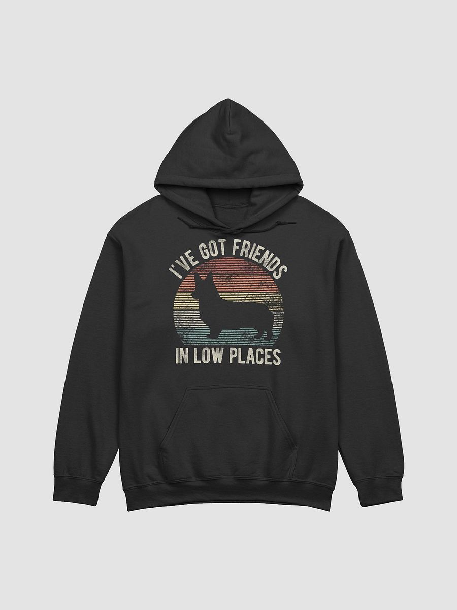 I've Got Friends in Low Places Pembroke Welsh Corgi Hooded Sweatshirt | Funny Hoodie for Corgi Paw-rents product image (4)