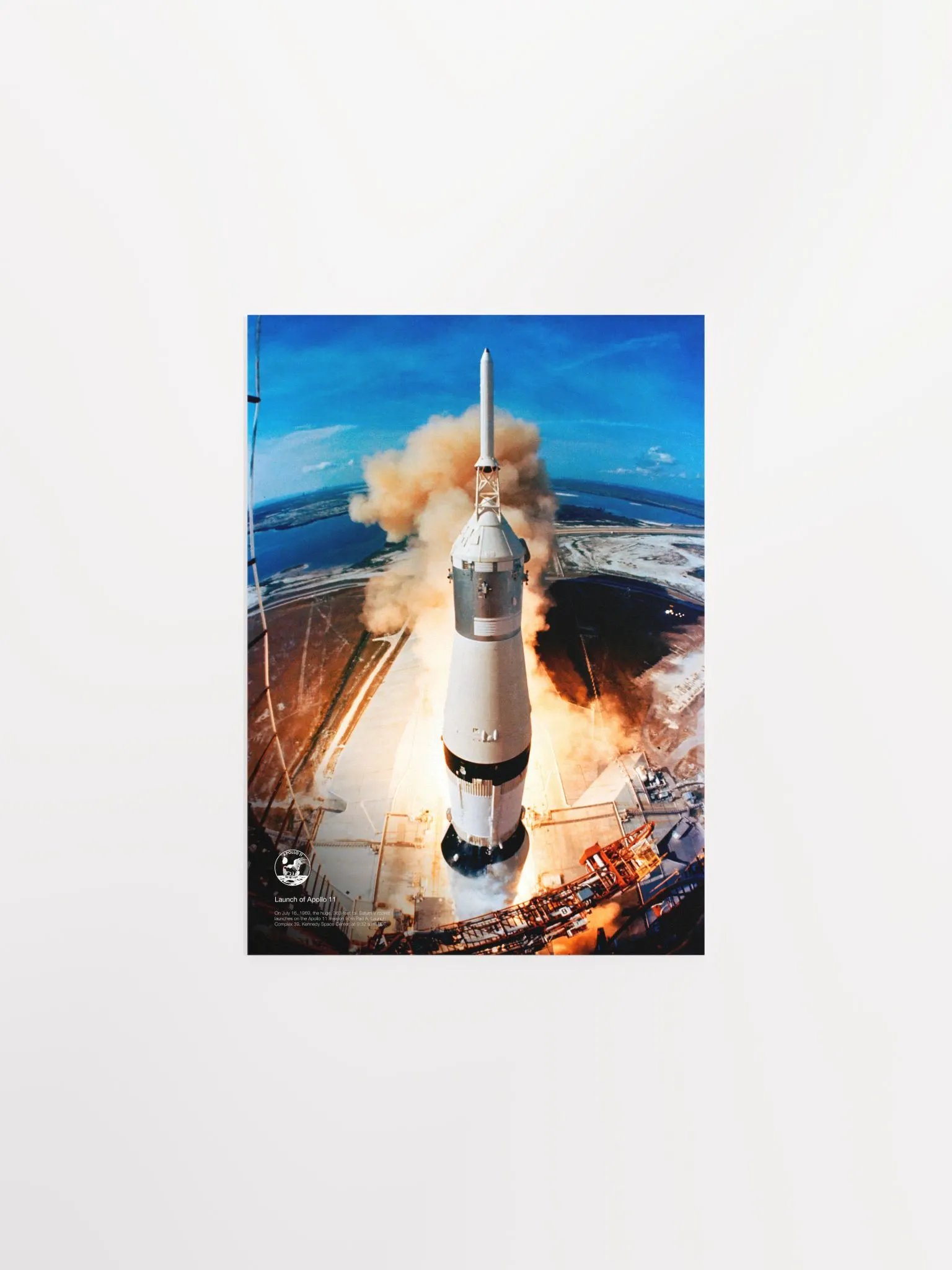 NASA Apollo 11: liftoff rocket, 1969 — space poster, space art, photo poster, NASA print, space wall decor product image (7)
