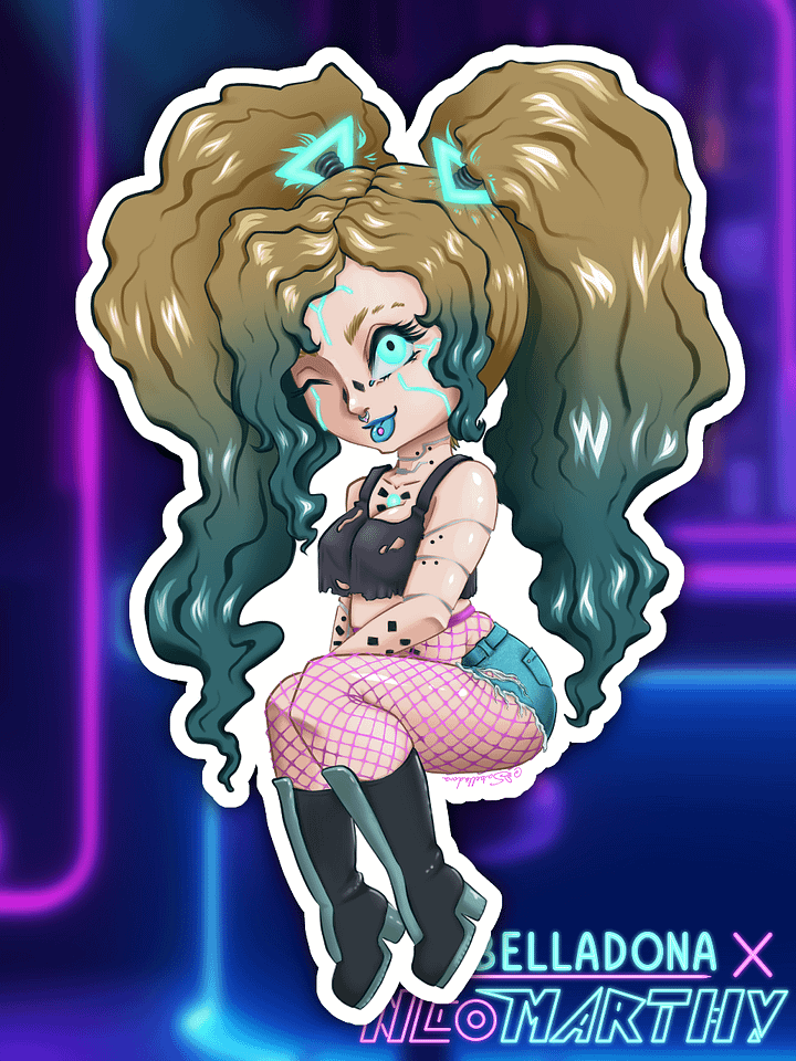 Chibi Neon Sticker product image (1)