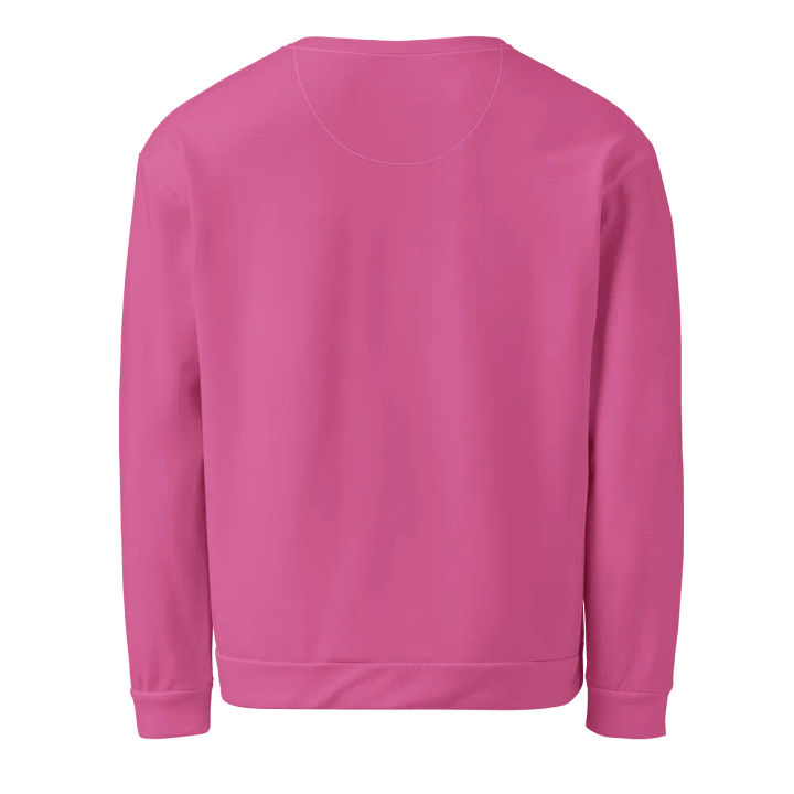 Plain Medium Pink Light Summer Unisex Recycled Polyester Heavyweight Premium Sweatshirt by Treasure Pie product image (2)