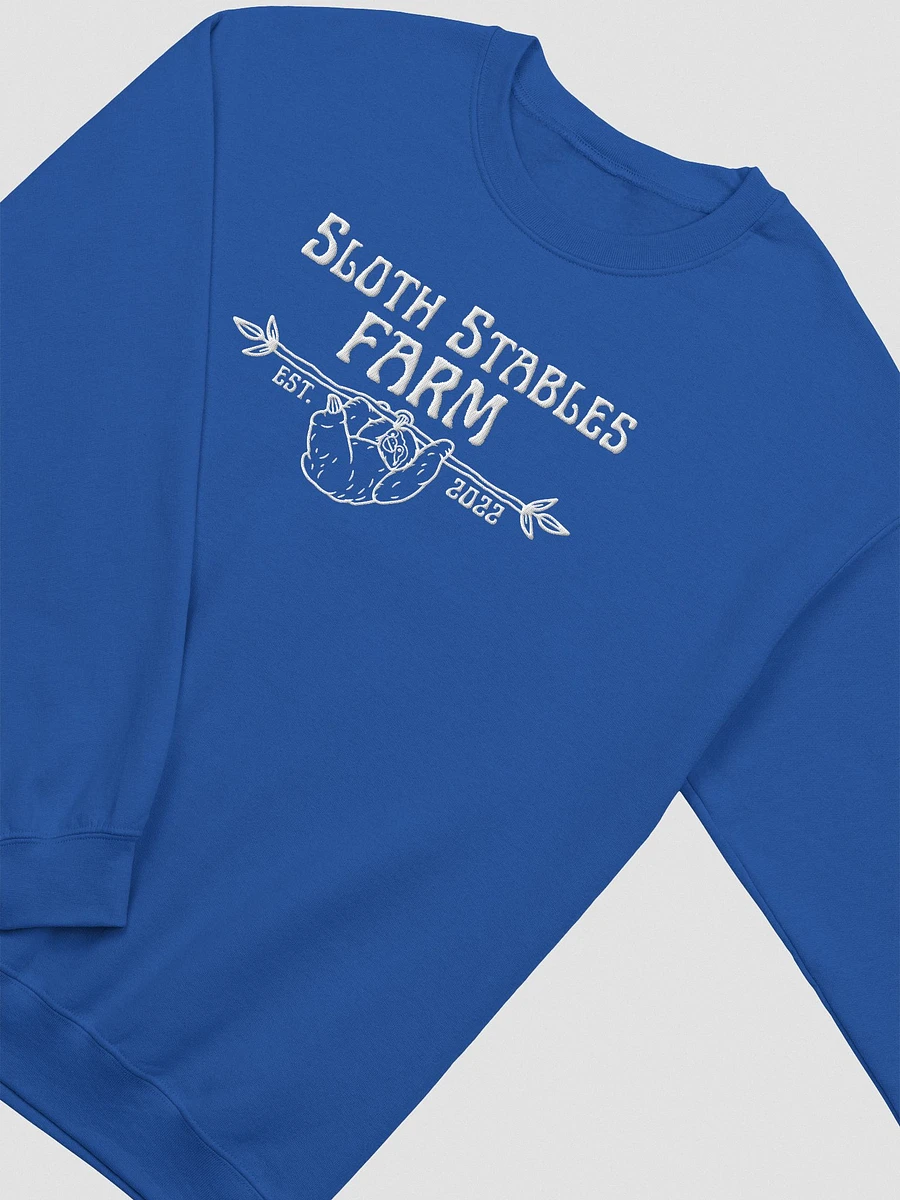 Sloth Stables Farm Sweatshirt - White Embroidery product image (1)