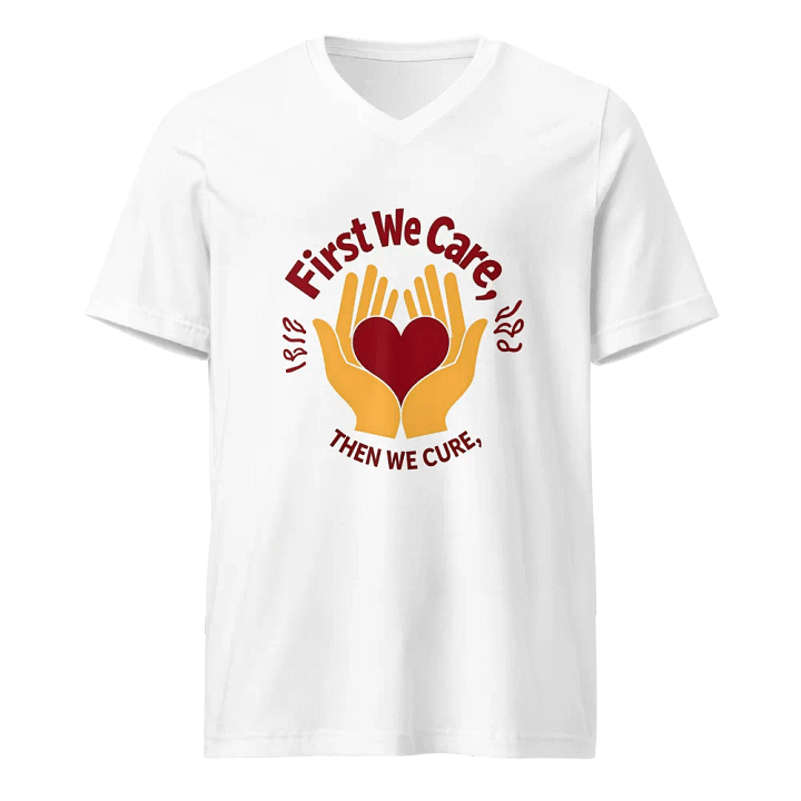 Care & Cure Heart V-Neck Tee product image (1)