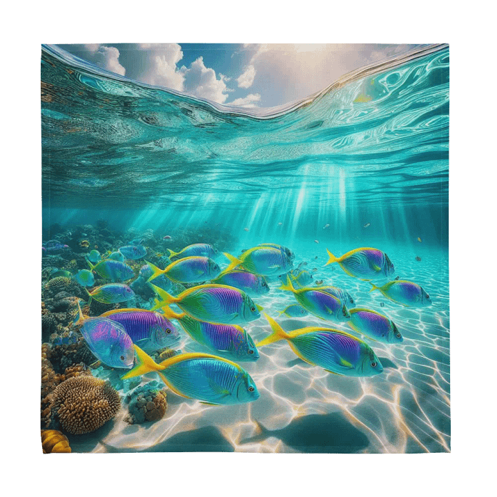 Oceanic Delight Cloth Napkin Set | AI Design underwater world product image (2)