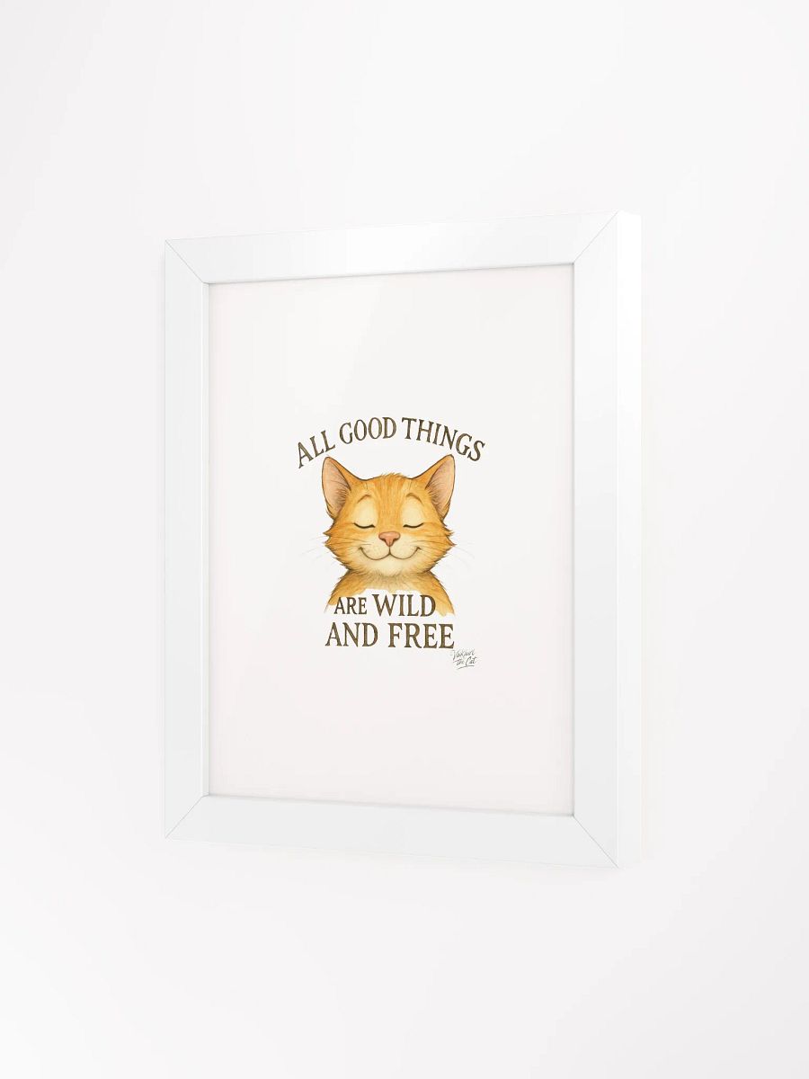 Wild and Free Vaikauri Cat Framed Matte Poster product image (3)