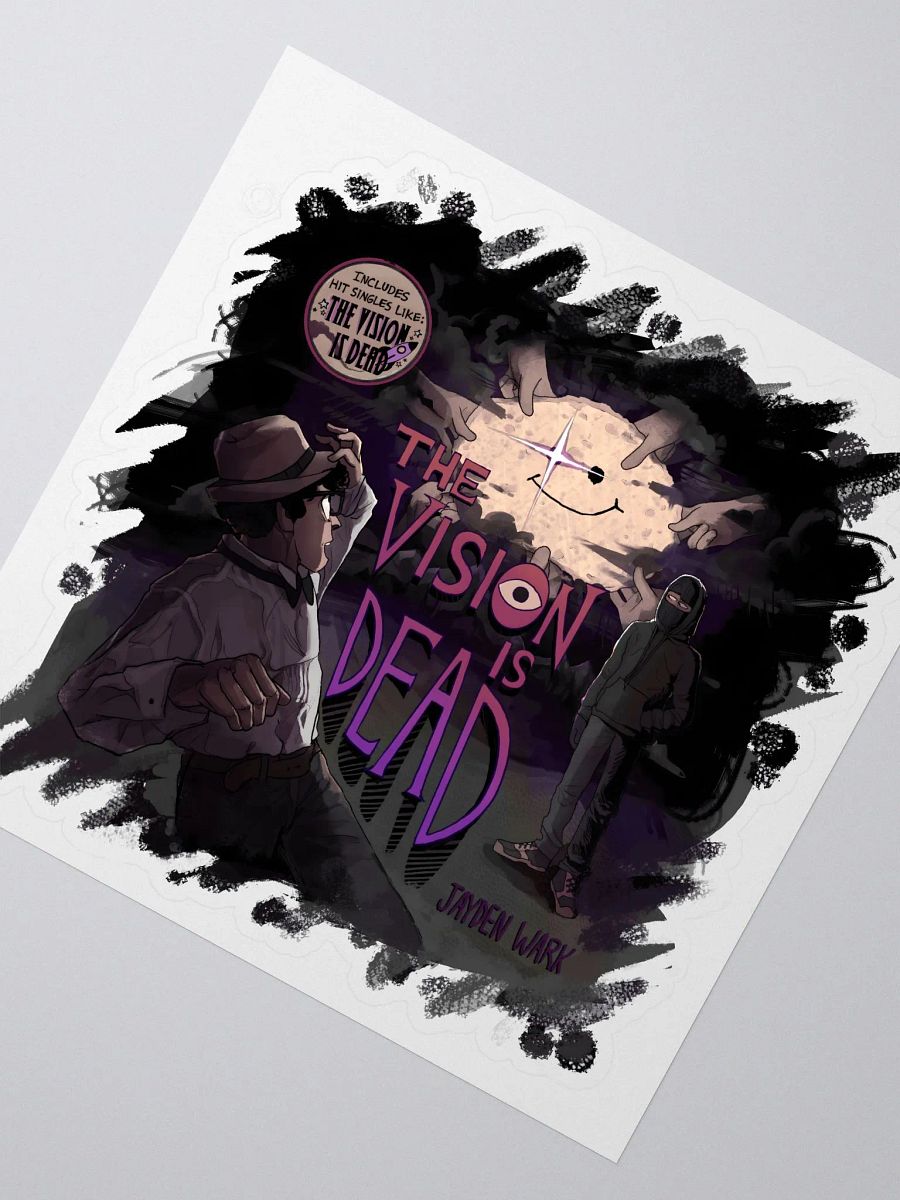 The Vision Is Dead Album Sticker (Smudge) product image (2)