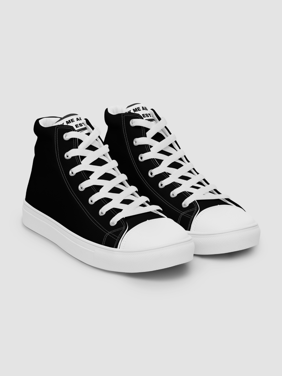 Ask Me About Real Estate - Women's High Top Canvas Shoes product image (7)