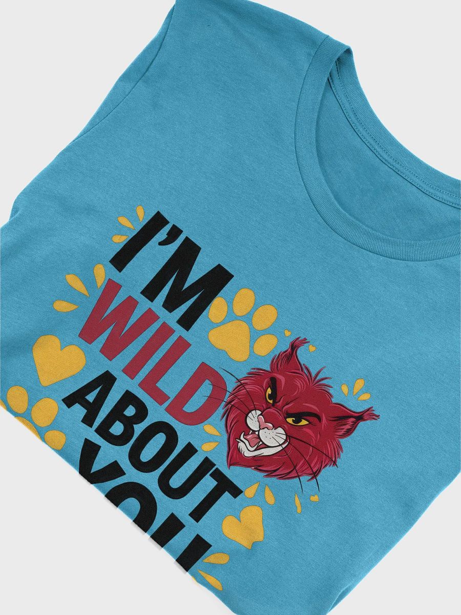 Wild About You - Cute Valentine Bobcat Paw Print T-Shirt product image (3)