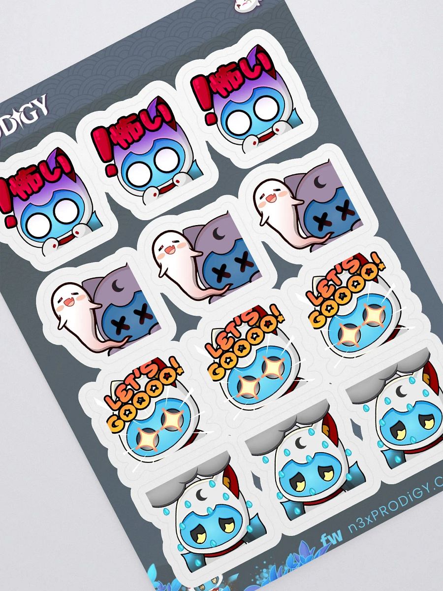 n3x Emotes #03 Sticker Sheet product image (1)
