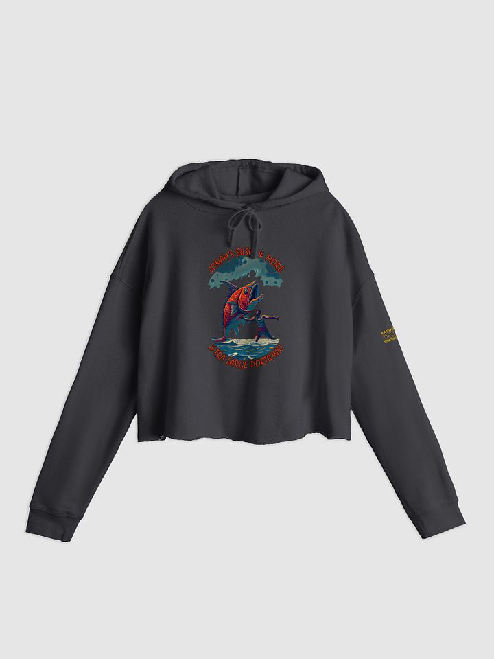 Whimsical Sushi Adventure Cropped Hoodie product image (2)