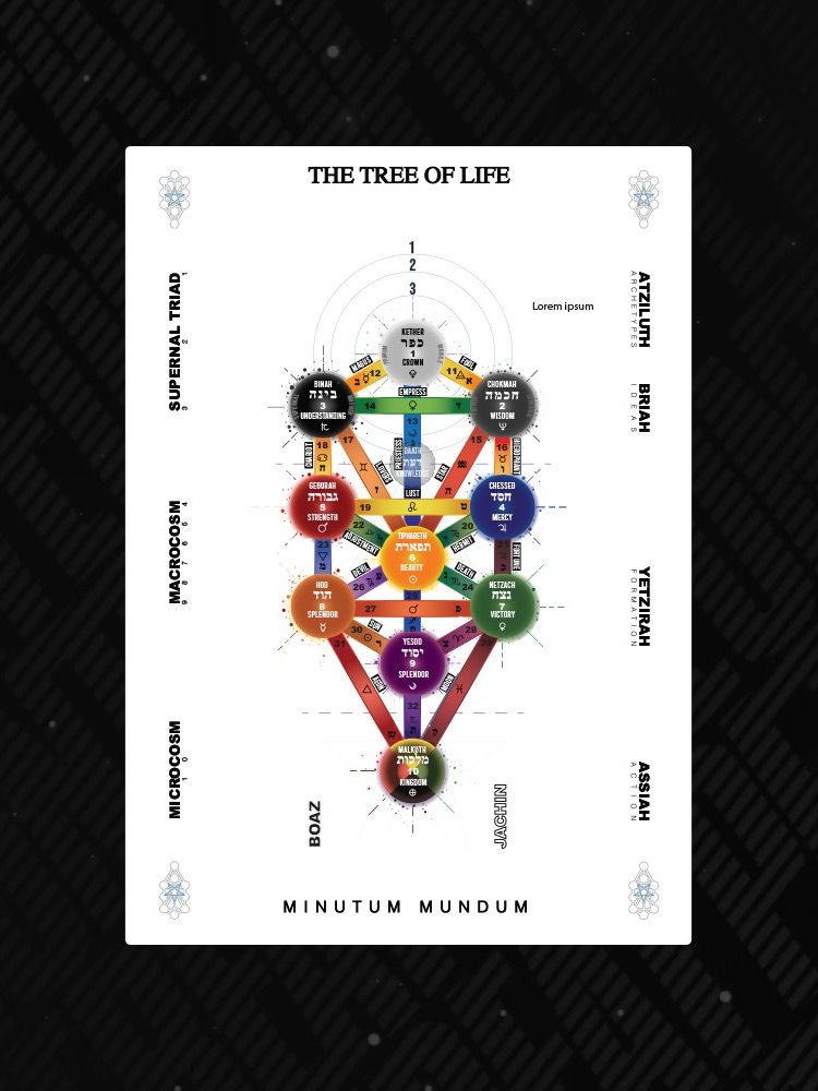 The Tree of Life Digital Print Minutum Mundum White product image (1)